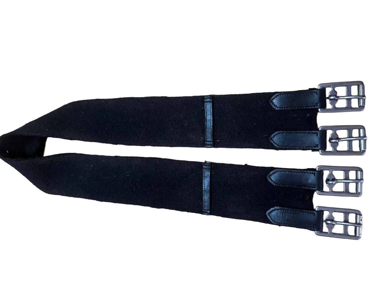 Black Material girth with fleece backing