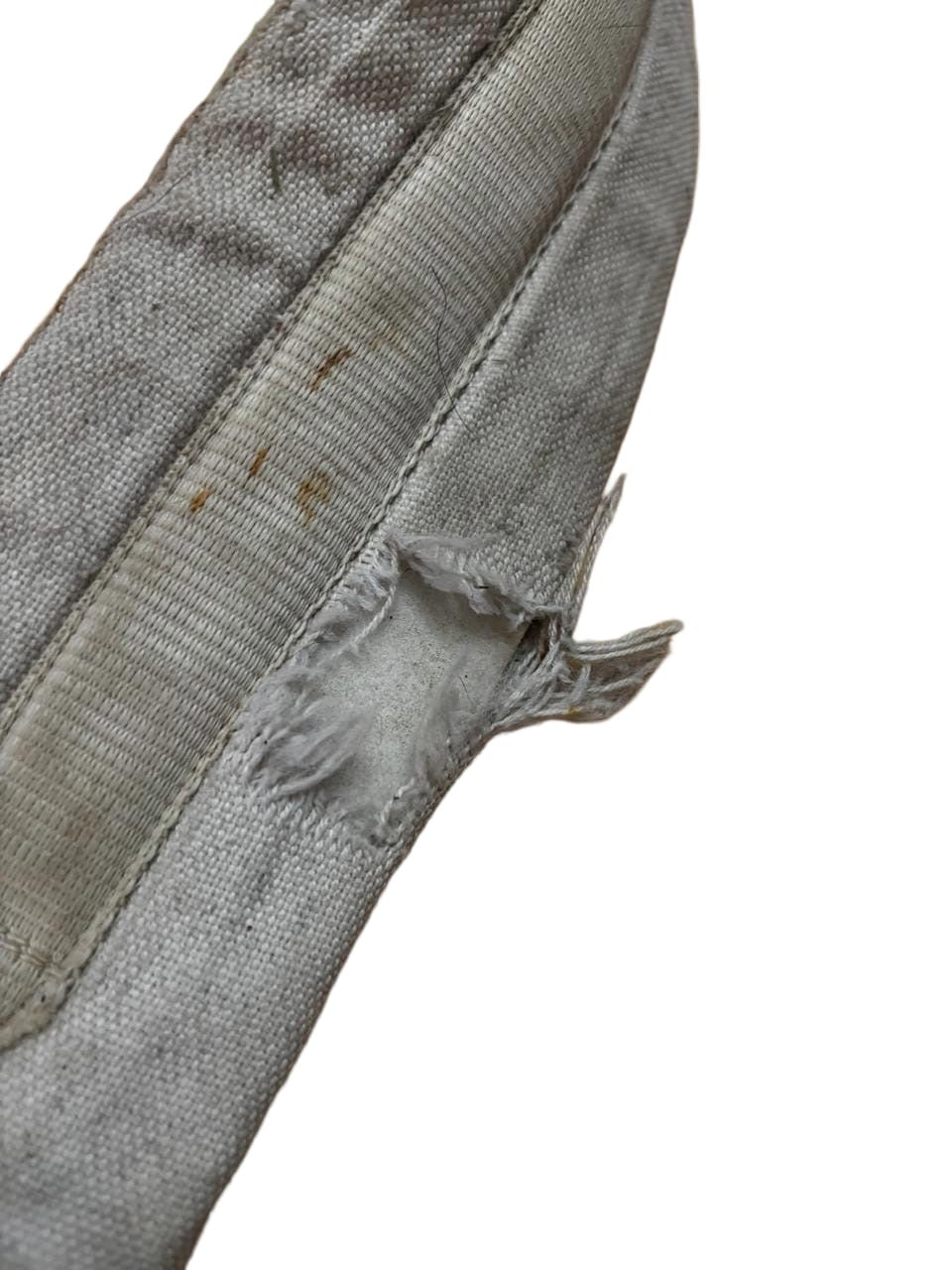 White cotton girth