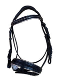 Black flash bridle with white backing - PONY