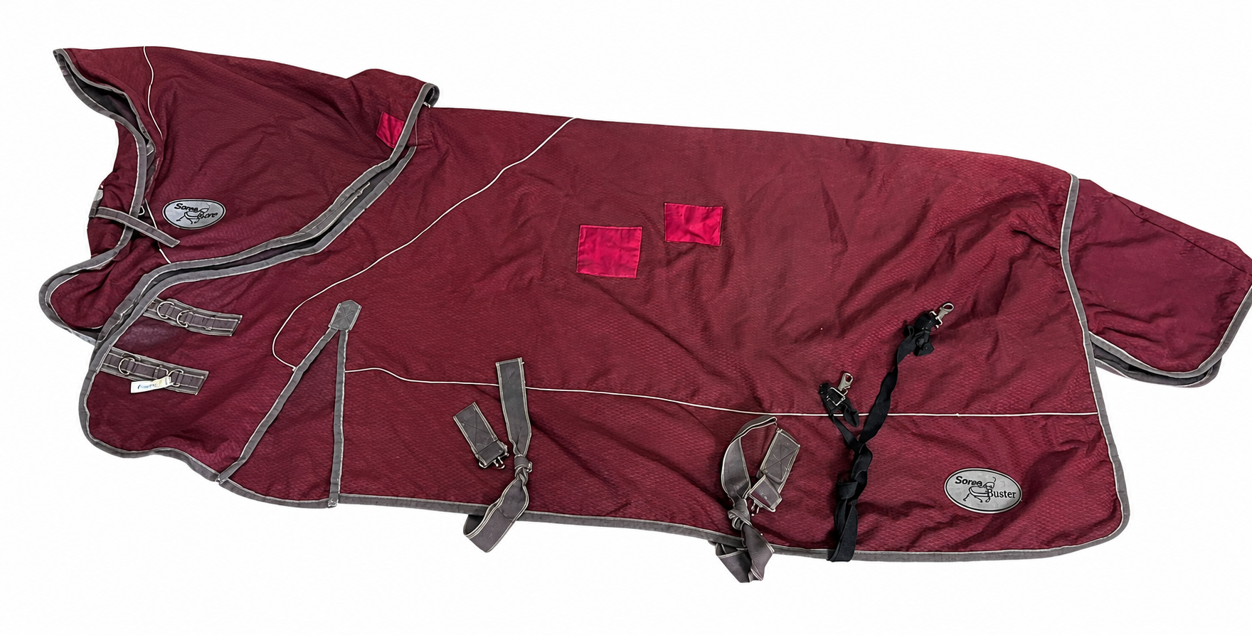 Storm Buster Maroon Rug – 155cm (Second-Hand)