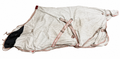 White with Faded Red Stripes Day Sheet – 145cm (Second-Hand)