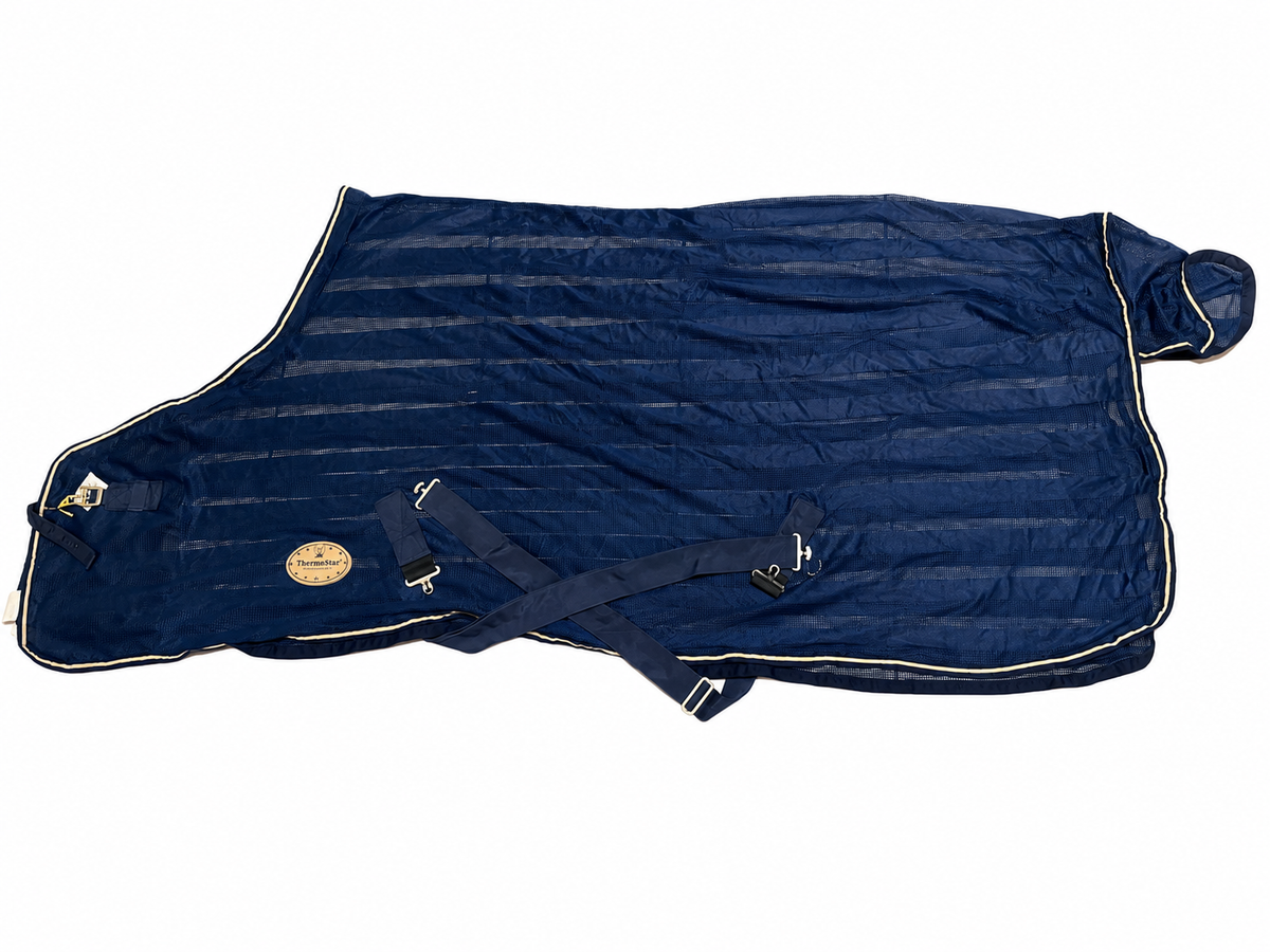 ThermoStar Waldhausen Navy Fly Sheet – 145cm (Second-Hand)