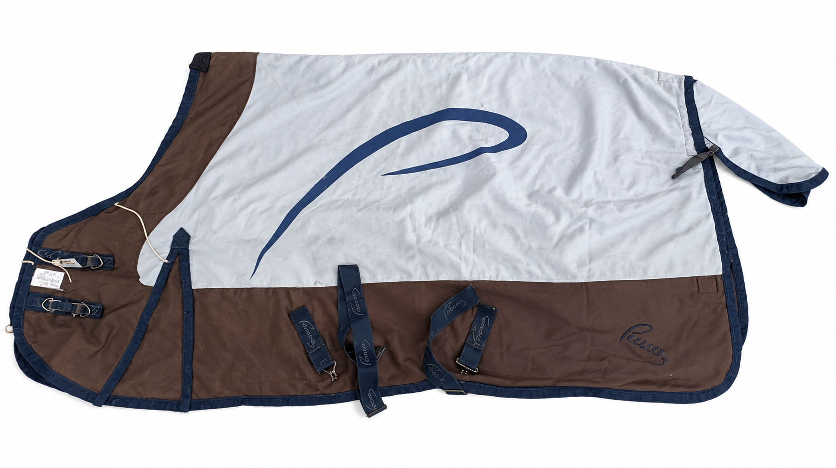 Pessoa Light Blue & Grey Stable Duvet – 155cm (Second-Hand)