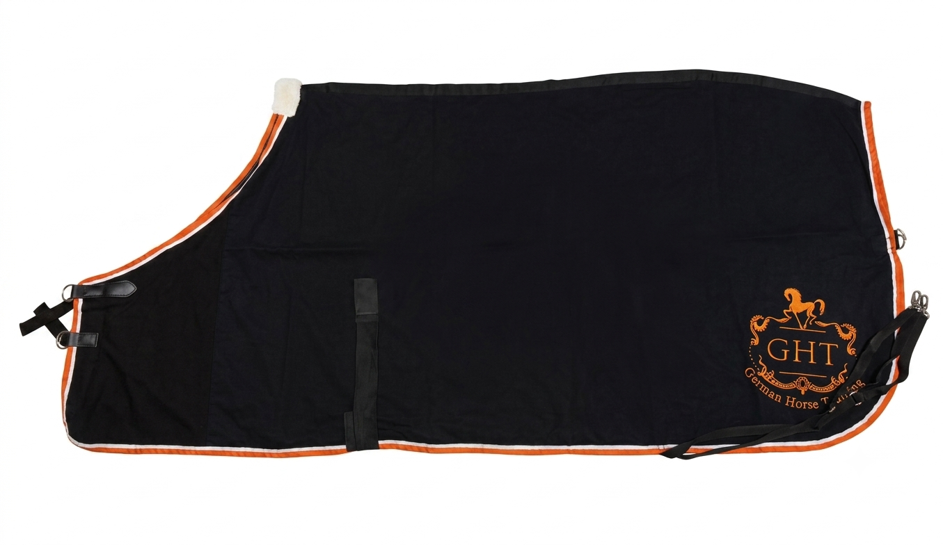 Black & Orange Trim Day/Travel Sheet – 135cm (Second-Hand)