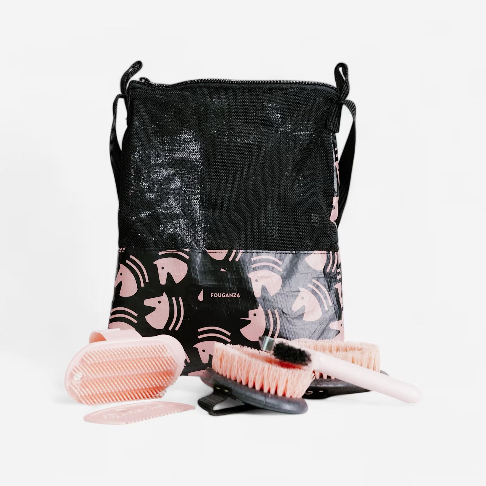 Fouganza Junior Grooming Bag 5 piece - Pink