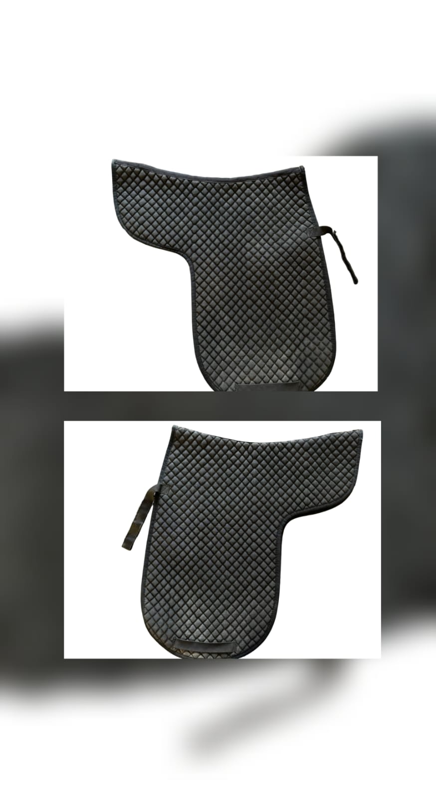 Black Dressage Shaped Numnah