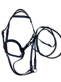 Black cross over bitless Bridle- COB